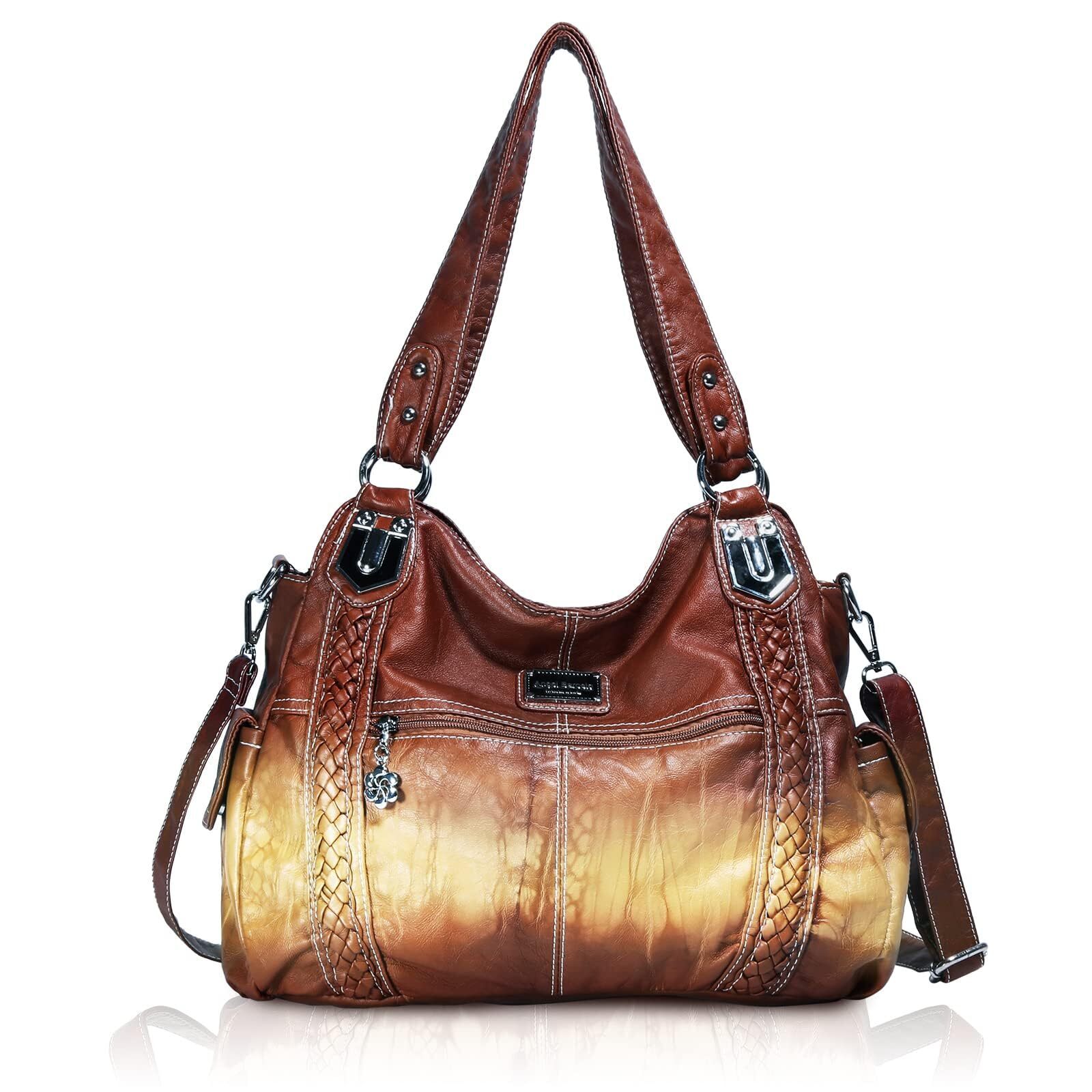 6252 Roomy Fashion Hobo Handbags Purse Satchel Shoulder Bags Tote Washed